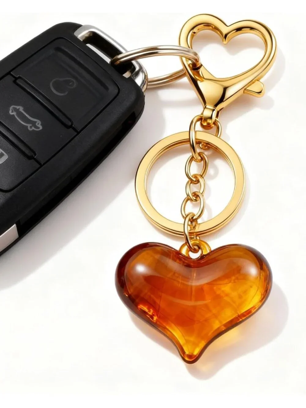 Heart Bow Keychain for Women Cute Key Chain Bag Charms Accessories Car Purse Bac